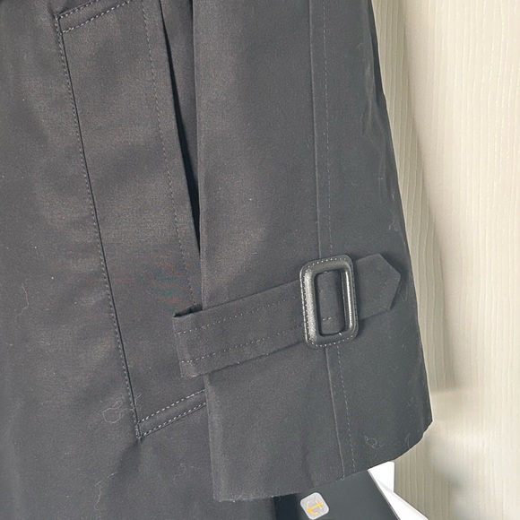 🔥🆕🔥 Anchor Uniform Black Double Breasted Trench Coat - 44R - Thinsulate Lining - Picture 4 of 11